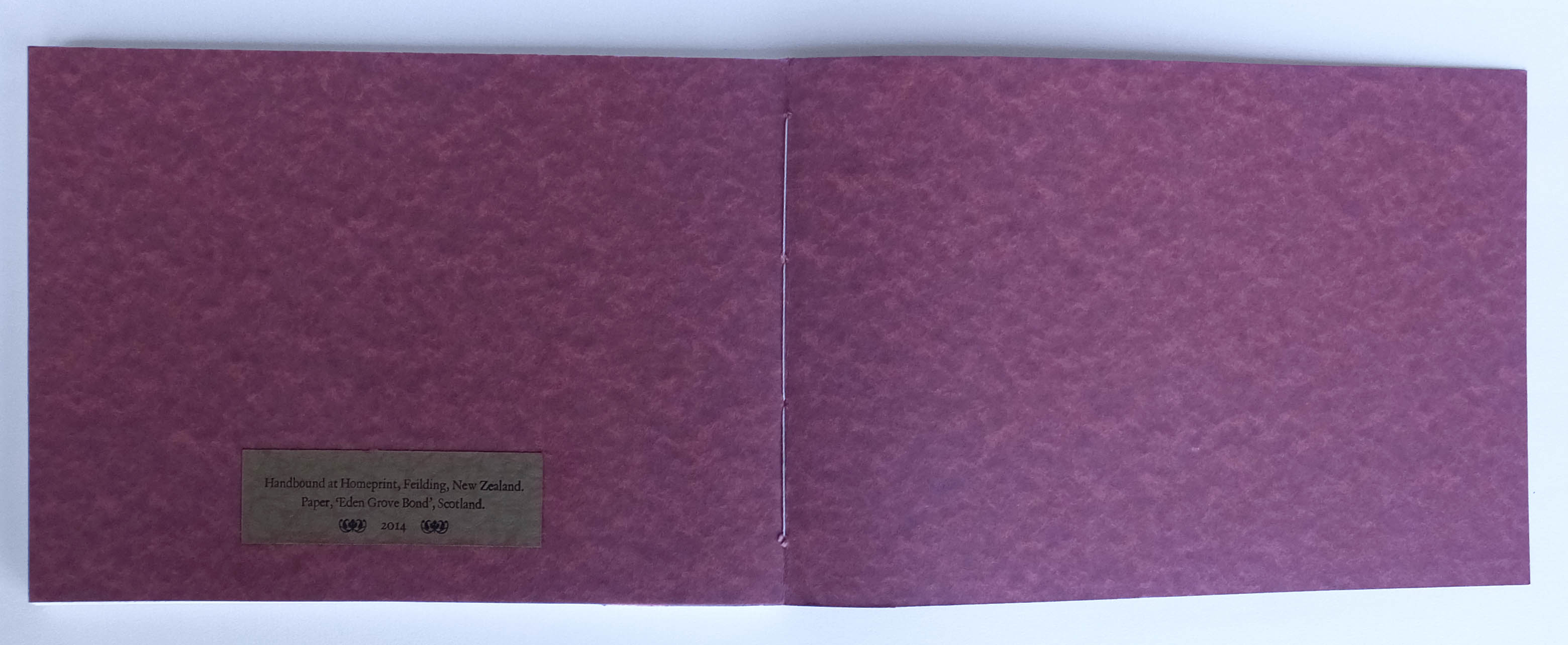 Square journal with coloured card cover